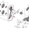 Shimano Dura Ace RD-R91000 Schaltwerk Leitblech Aussen 7