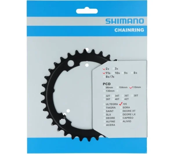 Shimano 105 FC-R7000 39 Zähne Schwarz Kettenblatt 1