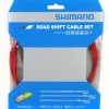 Shimano Road Shift Optislick Schaltzug-Set Rot 7