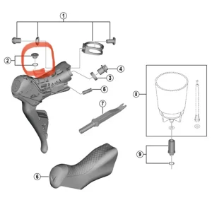 Shimano Road Disc Schalt/Bremshebel – Entlüftungsschraube 6